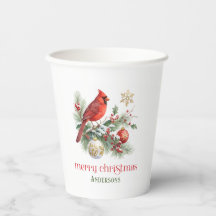 Buquê de Azevinho de Natal do Cardinal Vermelho