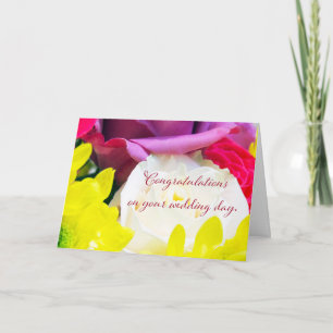 "Buquê de casamento 1." Cartão de Saudação