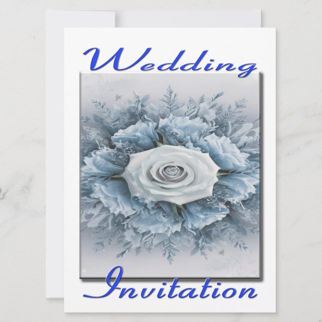 Buquê de Convite de Casamento de Flores (Frente)