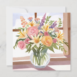 Buquê de Flores da Primavera | Cartão Floral Bonit