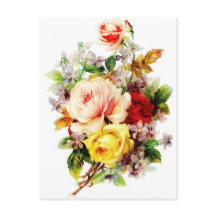 Buquê de Flores Vintage para Você Cartão Postal