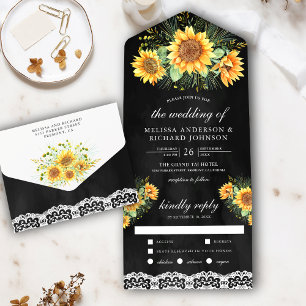 Buquê de Girassóis Rústicos Vintage Casamento Pret