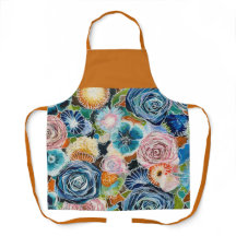 Buquê de Jardim Rosa vibrante Apron