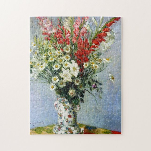 Buquê de MONET do quebra-cabeça de Gladiolas 10x14 (Vertical)