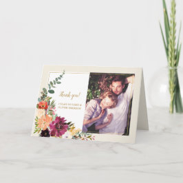 Buquê de outono selvagem | Cartões de agradeciment