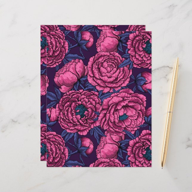 Buquê de peônia (Frente/Verso In Situ)