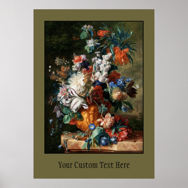 Buquê de poster de Flores de Van Huysum (Frente)