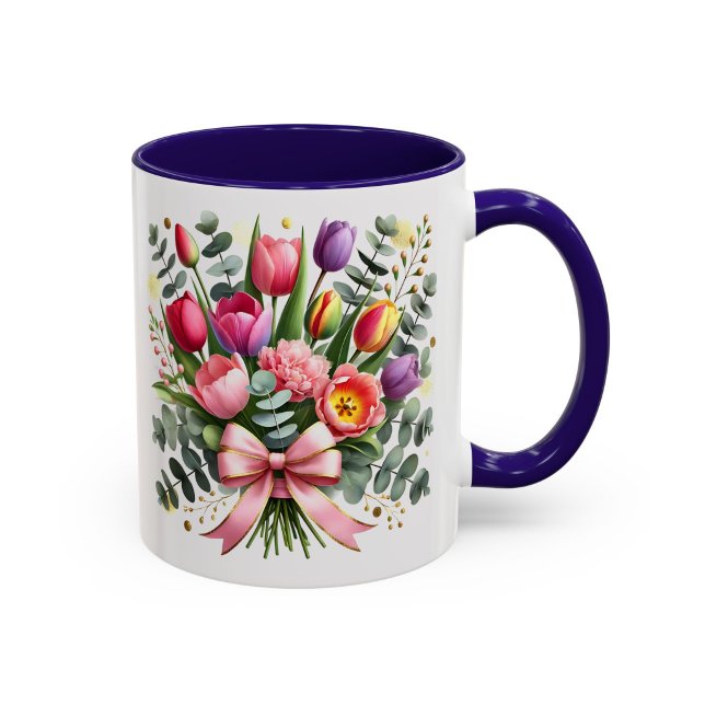 Buquê de Tulipas em Caneca Presente Elegante (Criador carregado)