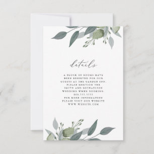 Buquê do cartão de detalhes das hortaliças