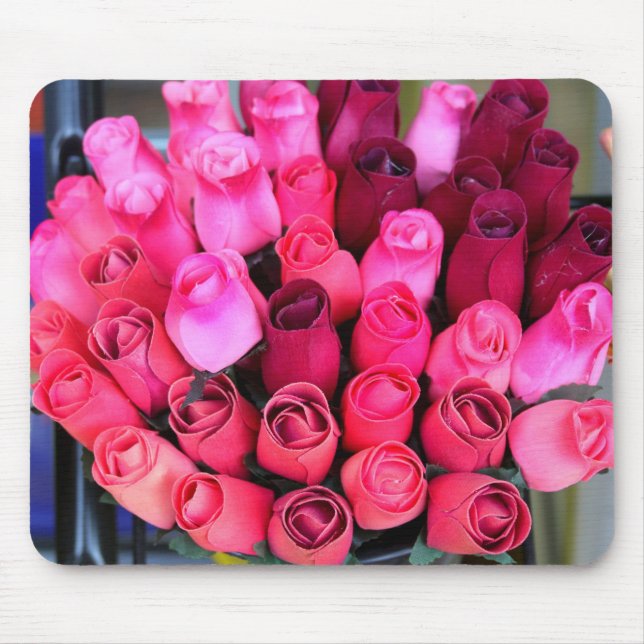 buquê do mouse pad rosa (Frente)