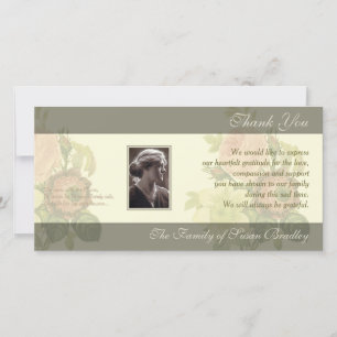 Buquê do vintage com os cartões de agradecimentos