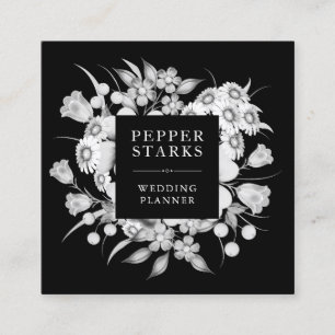 Buquê Elegante de Flores Brancas CARTÃO DE VISIT