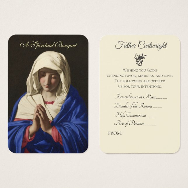 Buquê espiritual do padre católico (Frente & Verso)