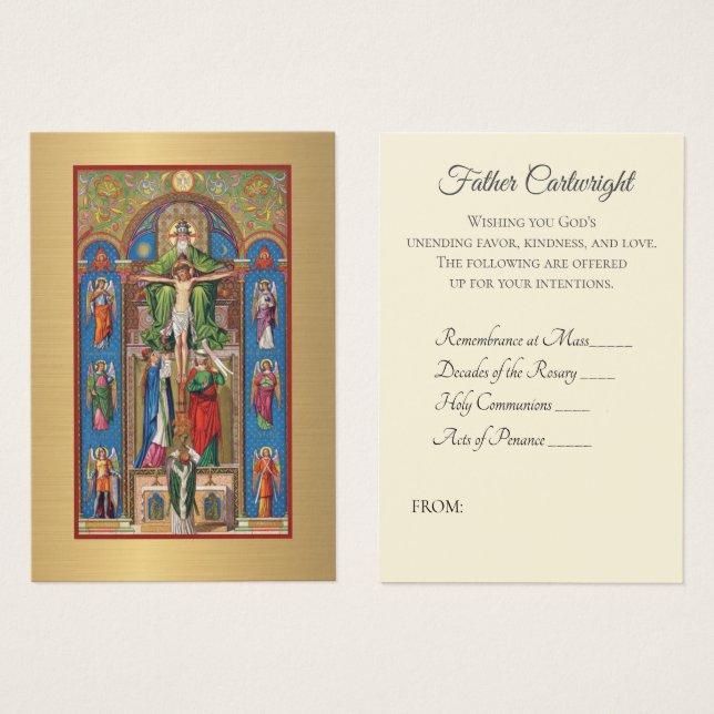 Buquê espiritual do padre católico (Frente & Verso)