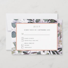 Buquê Eucalyptus com RSVP de Casamento de Fronteir