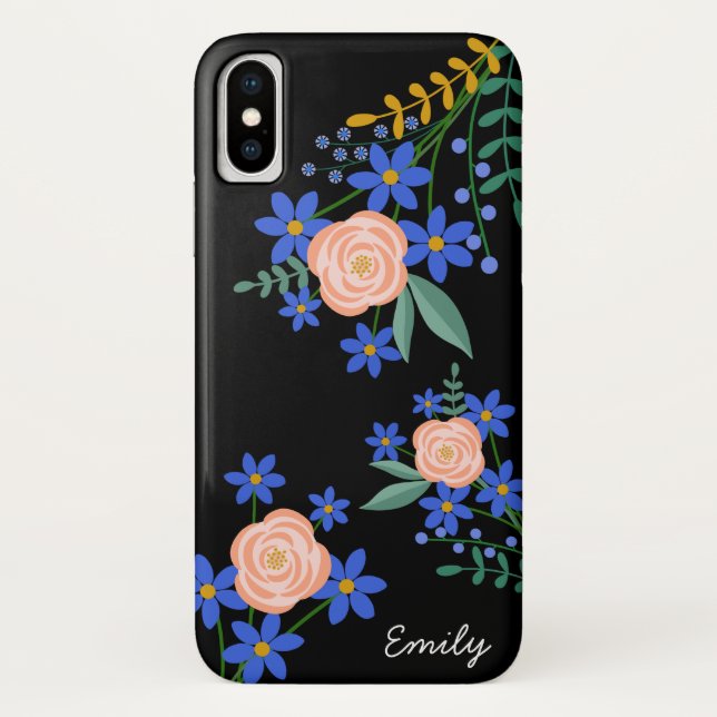Buquê Floral Capa de telefone Personalizada (Verso)