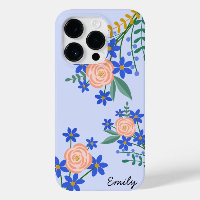 Buquê Floral Capa de telefone Personalizada (Verso)