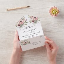 buquê floral em aquarela rústica