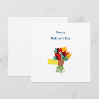 Buquê Floral Fantasia Cartão Dia das Mães