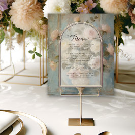 Buquê Floral Formal Francês Azul n Clássico Rosa