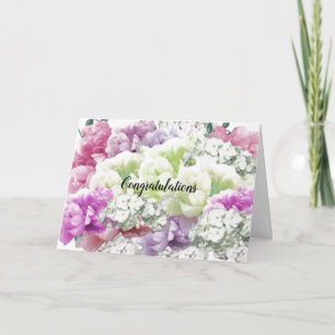 Buquê Misto Elegante Cartão de Felicitações Floral