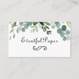 Buquê Teal - Cartão de visita