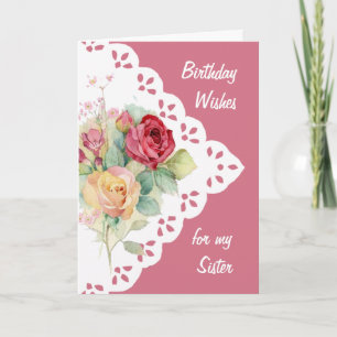 Buquê Vintage Flower para Cartão de Aniversário