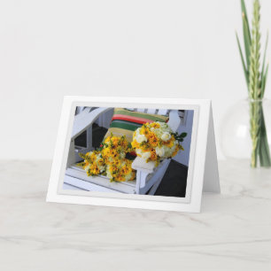 Buquês de casamento no Cartão de Saudação da C