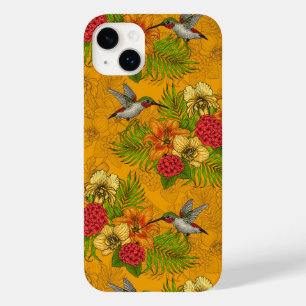 Buquês tropicais e beija-flores 2