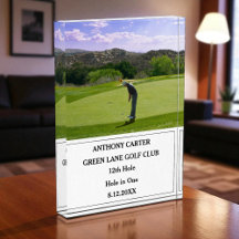 Buraco de Golfe Personalizado em Uma Foto de Golfe