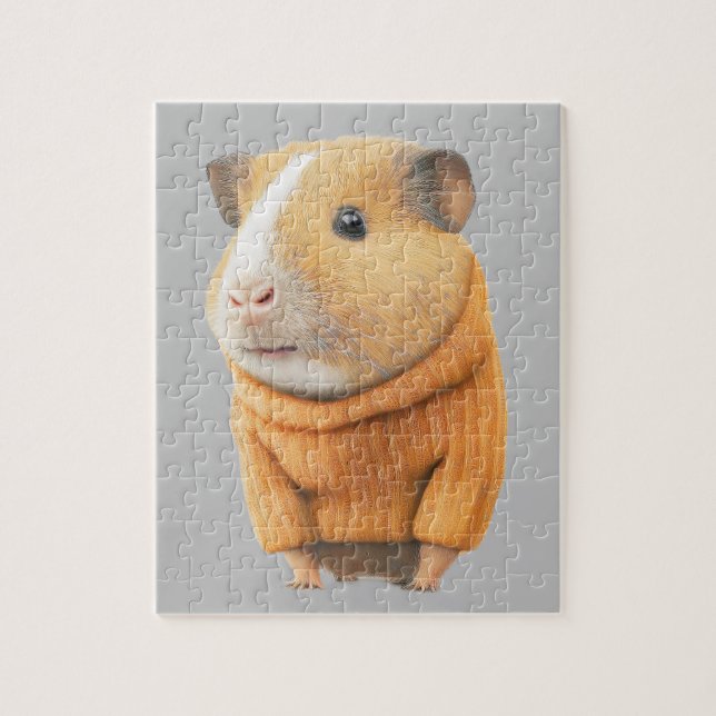 BURACO HAMSTER NA QUEBRA-CABEÇA DE JIGSAW SWEATER (Vertical)
