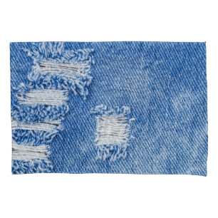 Buraco, jeans de denim, textura rasgada