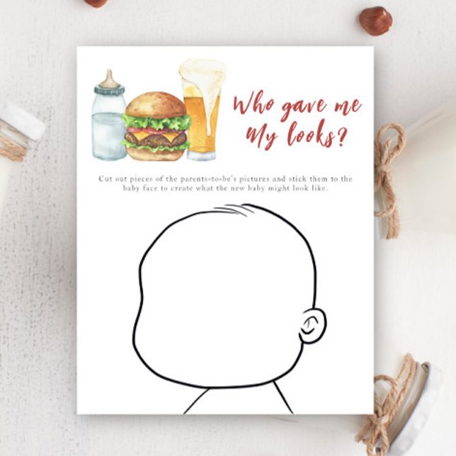 Burger chá de fraldas - Quem me deu a minha aparên (Criador carregado)