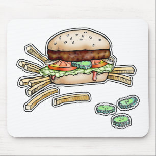 BURGER e FRIES MOUSEPAD
