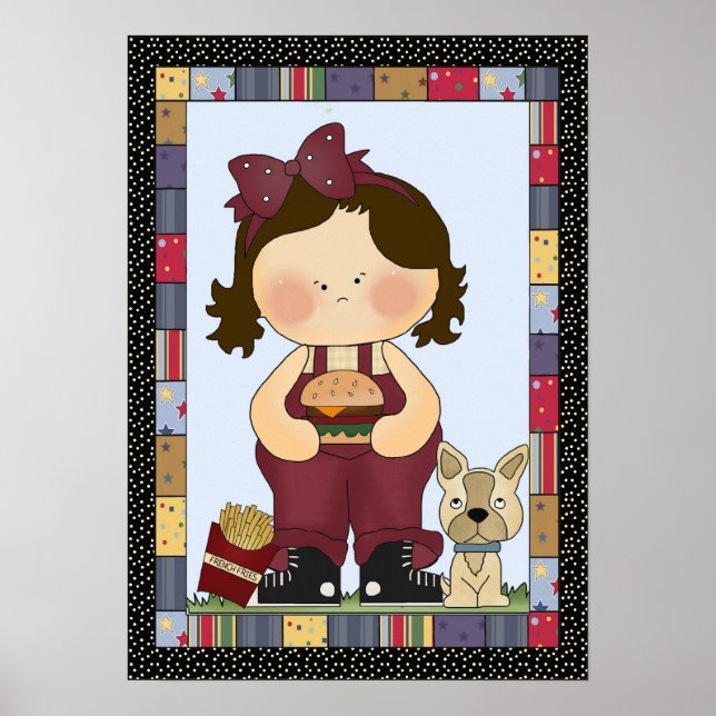 Burger Girl poster (Frente)