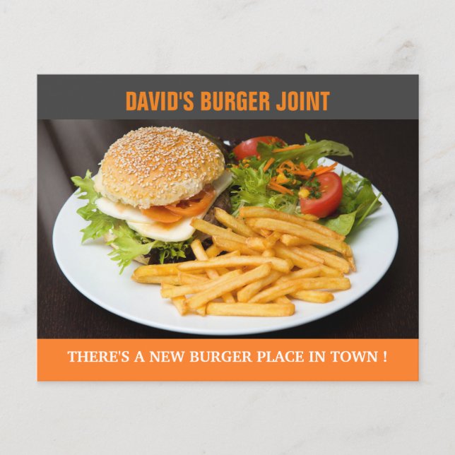 Burger Joint Grand Open Flyer (Frente)