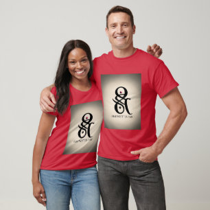 "Burgundy Bliss: T-Shirts da Maroon Casal"