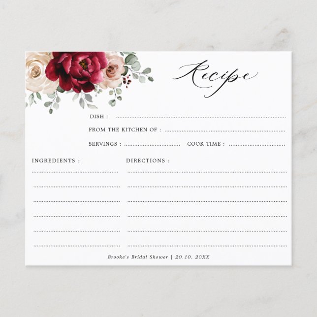 Burgundy Champagne Receita do Chá de panela de Mar (Frente)