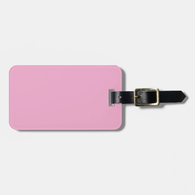 Burgundy de dois tons e etiqueta de bagagem rosa (Frente Horizontal)