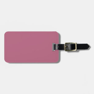 Burgundy de dois tons e etiqueta de bagagem rosa