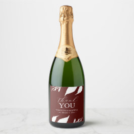 Burgundy Deixa Vinhetas De Casamento De Champanhe