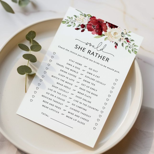 Burgundy Ela iria preferencialmente jogo de chá de (Criador carregado)