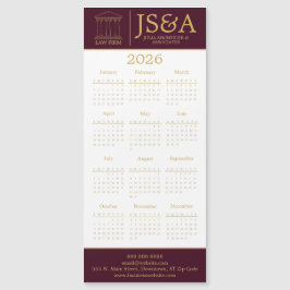 Burgundy Gold Justice Columns Law Firm Logo 2026