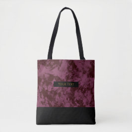 Burgundy Marmorizado | Tote de Férias Chic