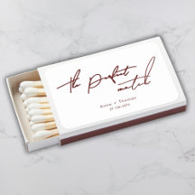 Burgundy Maroon Typography Simple Minimal Wedding