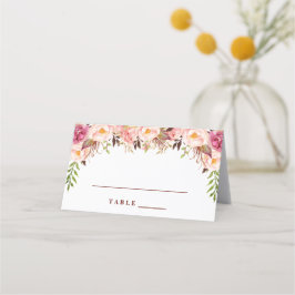 Burgundy Marsala Blush Boho Casamento Cartões Esco