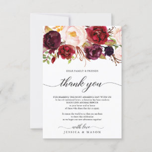 Burgundy Marsala Em Vez De Cartão De Voto