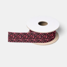 Burgundy Paisley Ribbon