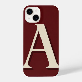 Burgundy Phone Case with Bold Trendy