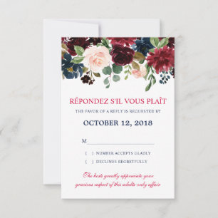 Burgundy Red Marinho Floral Russo Boho RSVP
